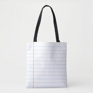 Bolso De Tela Bloc de notas de la escuela