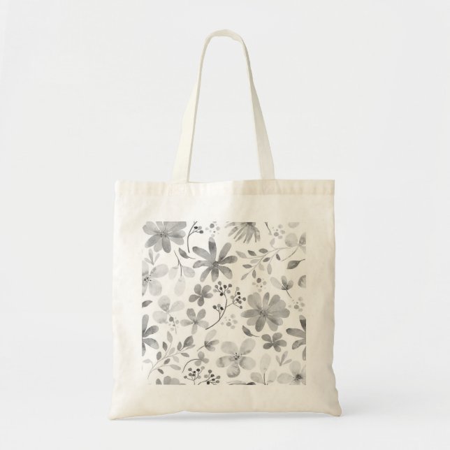 BOLSO DE TELA BLOGUEO DE FLORES SALVAJES PERSONALIZADO TOTE BAG (Frente)