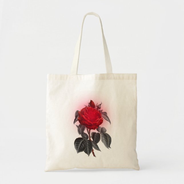 Bolso De Tela Blood Red Rose (Frente)