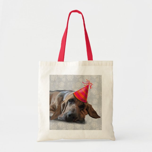 Bolso De Tela Bloodhound después del Fiesta (Frente)