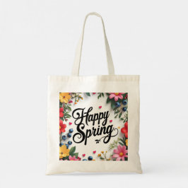Bolso De Tela "Bloom & Carry Joy: ‘FELIZ PRIMAVERA’