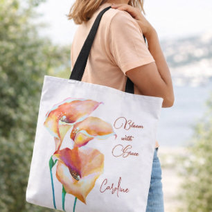 Bolso De Tela Bloom con Grace Pastel Fluid Colors Tote Bag