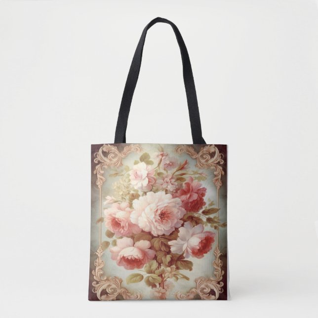 Bolso De Tela Bloom Donde Vayan: Explosión Floral Tote Bag (Anverso)