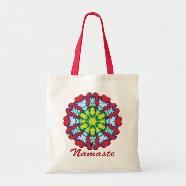 Bolso De Tela Bloom Namaste Kaleidoscope (Frente)
