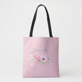 Bolso De Tela Bloom Softly – Floral Acuarela Pastel