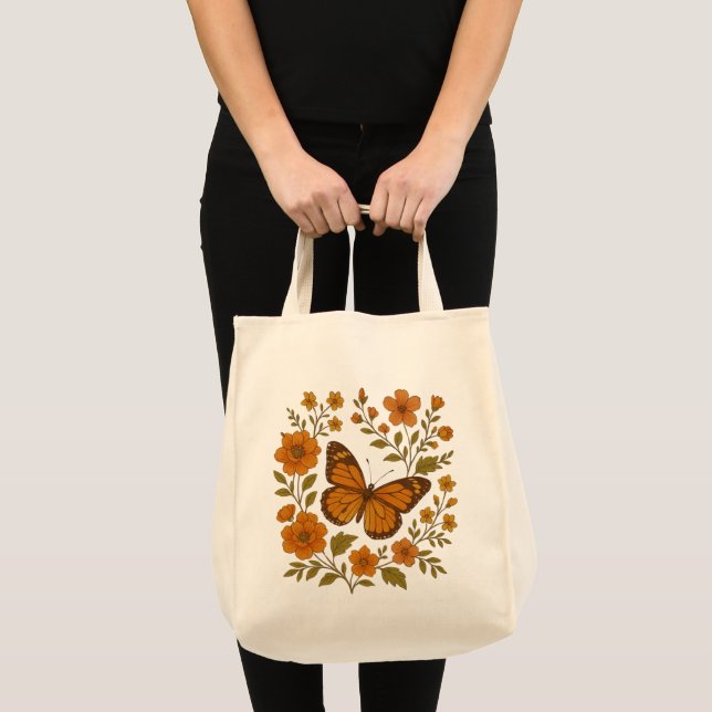 Bolso De Tela Bloom y Fly Tote 🌸 (Anverso (producto))
