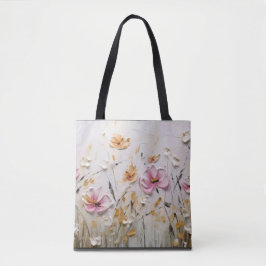 Bolso De Tela : Bloomin' Bold: Resumen Tote Personalizado de flo