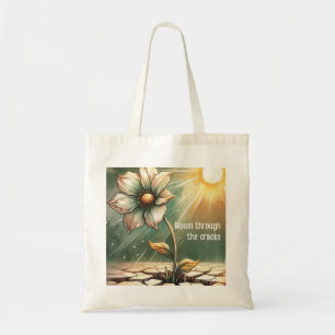 Bolso De Tela Blooming in Adversity – Floral Art