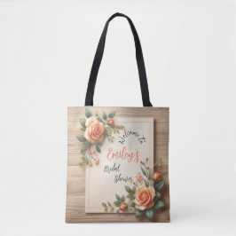Bolso De Tela Blooming por Emily: una ducha de novias personaliz