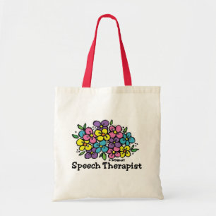 Bolso De Tela Blooms Terapéuticos del Habla1