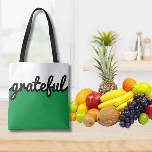Bolso De Tela Bloque de color blanco negro verde gratificante