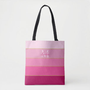 Bolso De Tela Bloque de color de color rosa personalizado