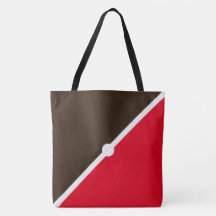 Bloque de color diagonal marrón cacao rojo brillan