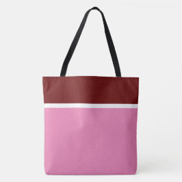 Bolso De Tela Bloque de Color Moderno y Elegante Rojo Intenso Bl