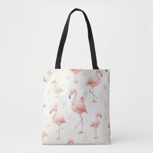 Bolso De Tela Bloqueo de flamenco más bonito (Anverso)