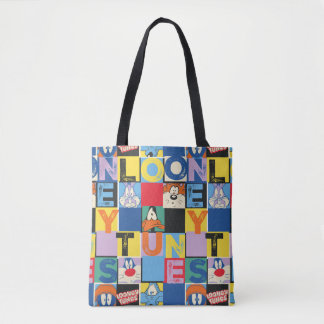 Bolso De Tela Bloques de comprobador de caracteres de LOONEY TUN