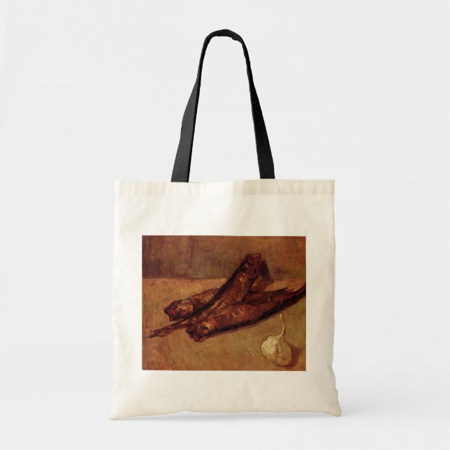 Bolso De Tela Bloques de por vida y ajo de Vincent van Gogh (Frente)