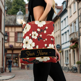 Bolso De Tela Blossom Nouveau | Floral Elegante | Personalizado