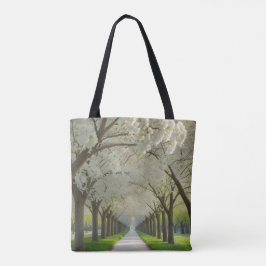 Bolso De Tela "Blossom Pathway - Trae paz contigo"