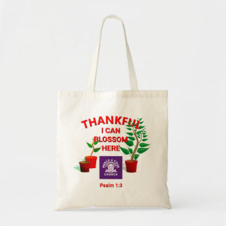 Bolso De Tela Blossom Plantado Aquí Iglesia Cristiana AGREGAR LO