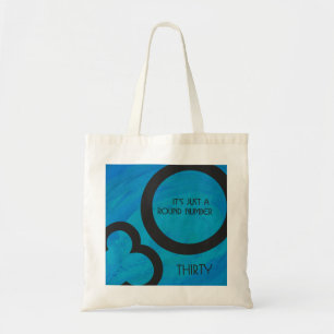 Bolso De Tela Blue 30 Decade Birthday