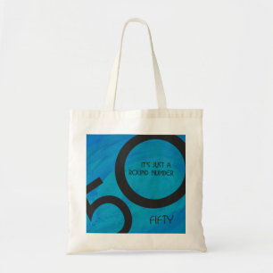 Bolso De Tela Blue 50 Decade Birthday