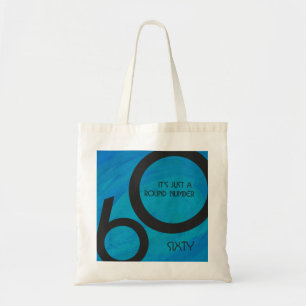 Bolso De Tela Blue 60 Decade Birthday