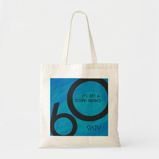 Bolso De Tela Blue 60 Decade Birthday (Frente)