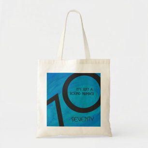 Bolso De Tela Blue 70 Decade Birthday