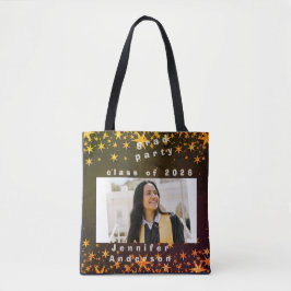 Bolso De Tela blue and gold elegant invitation