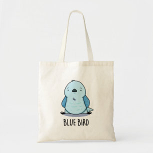 Bolso De Tela Blue Bird Funny Animal Pun