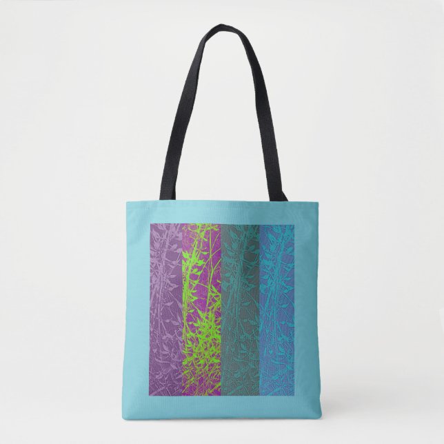 Bolso De Tela Blue Bush Tote Bag (Anverso)