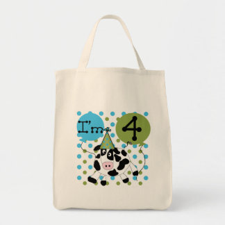 Bolso De Tela Blue Cow camisetas de cumpleaños y regalos