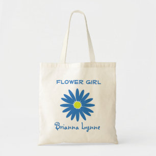 Bolso De Tela Blue Daisy