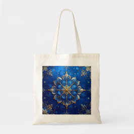Bolso De Tela Blue Decorative Holiday Tote Bag