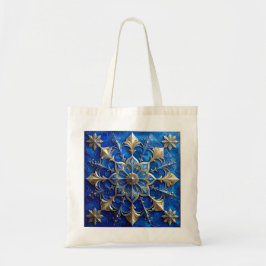 Bolso De Tela Blue Decorative Holiday Tote Bag