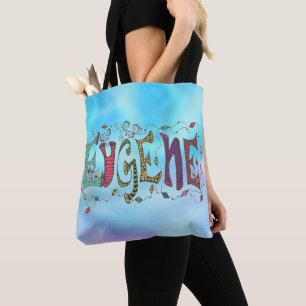 Bolso De Tela Blue Eugene Tote Bag