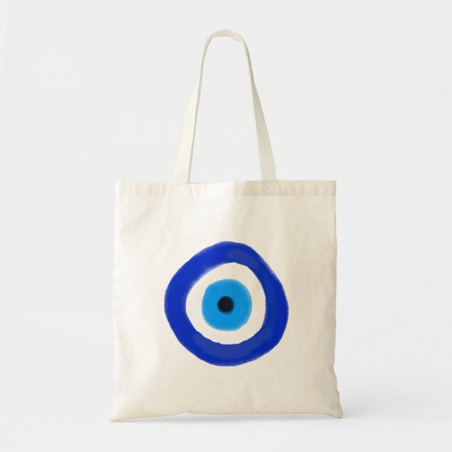 Bolso De Tela Blue Evil Eye (Frente)