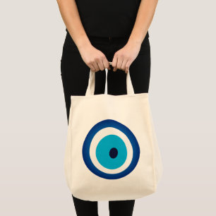 Bolso De Tela Blue Eye Lucky Charm