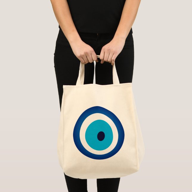 Bolso De Tela Blue Eye Lucky Charm (Anverso (producto))