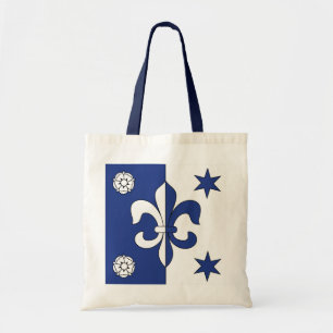 Bolso De Tela Blue Fleur-de-lis