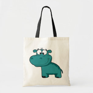 Bolso De Tela Blue Happy Hippo