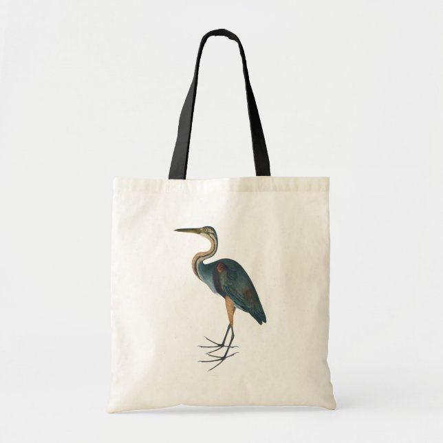 Bolso De Tela Blue Heron 3 (Frente)