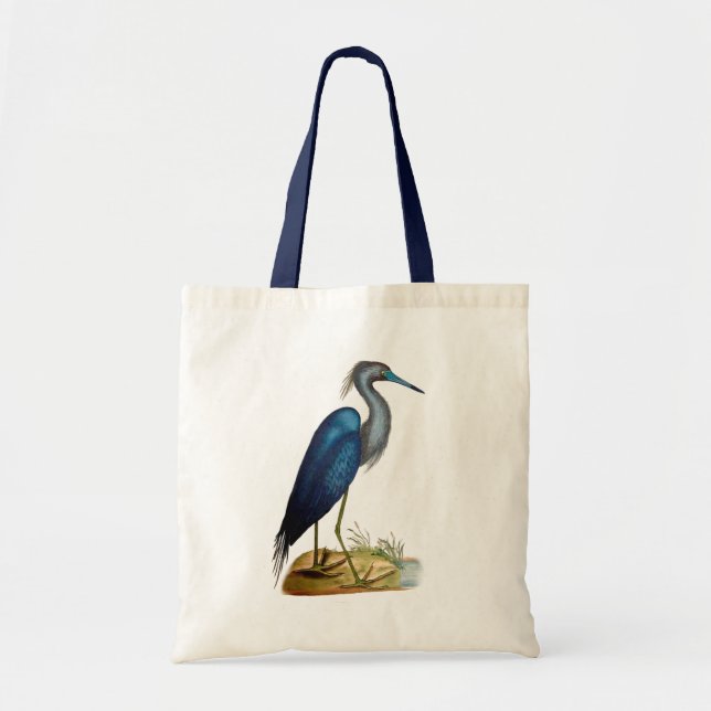 Bolso De Tela Blue Heron 3 2 (Frente)