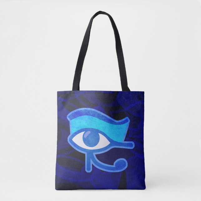 Bolso De Tela Blue Horus Eye (Anverso)