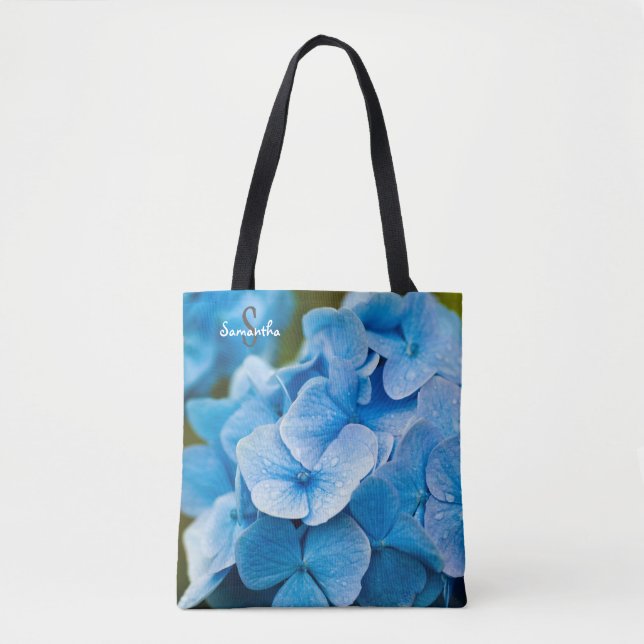 Bolso De Tela Blue Hydrangea Tote bag (Anverso)