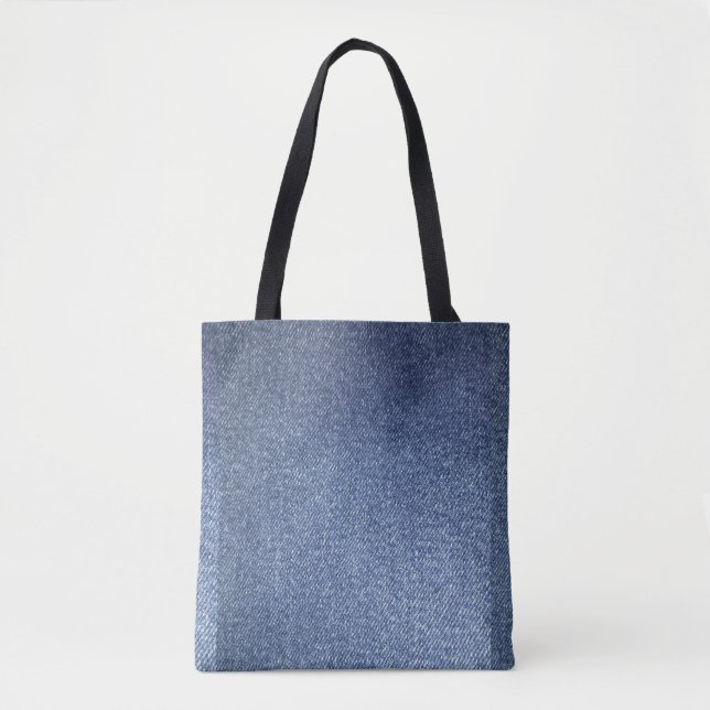 Bolso De Tela Blue Jean Tote Bag (Anverso)