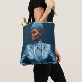 Bolso De Tela Blue Lady Tote Bag