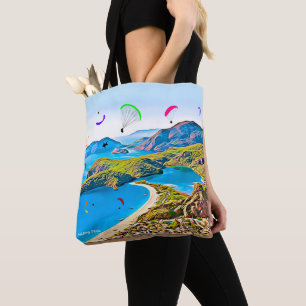 Bolso De Tela Blue Lagoon Parapente Tote Bag