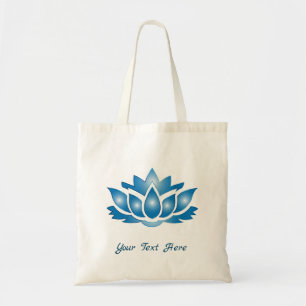 Bolso De Tela Blue Lotus Mind Body Spirit Personalized Tote Bag